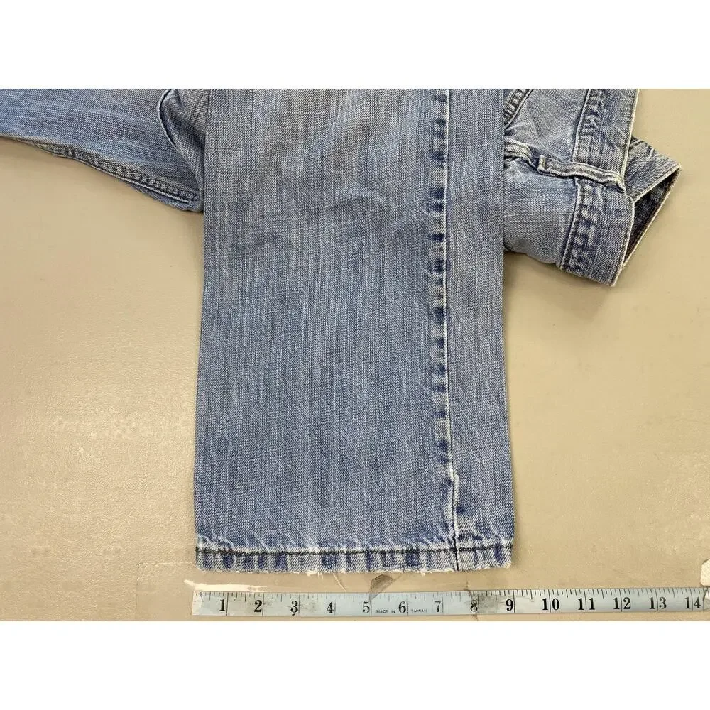 Levis 514 Jeans Mens 36x30 Light Wash Blue‎ Slim Straight Leg Denim Casual Y2K